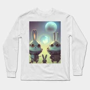 The Bunnies Control the Moon Long Sleeve T-Shirt